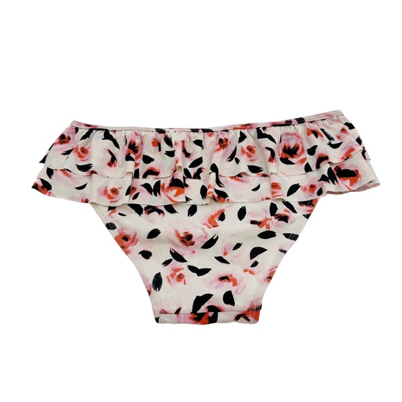 Kate Spade | Bay of Roses Ruffle Two Piece Children’s Swim Suit Size 14 Youth - Picture 11 of 15